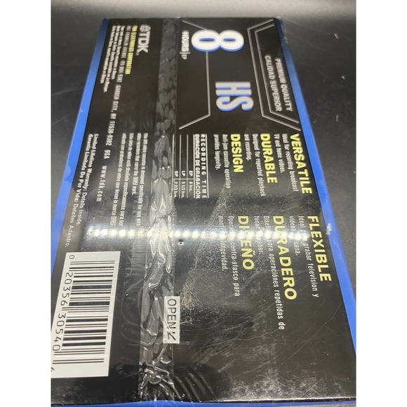 TDK Premium Quality HS T-160 8 Hour Blank VHS Video Cassette Tape Sealed - Picture 6 of 9
